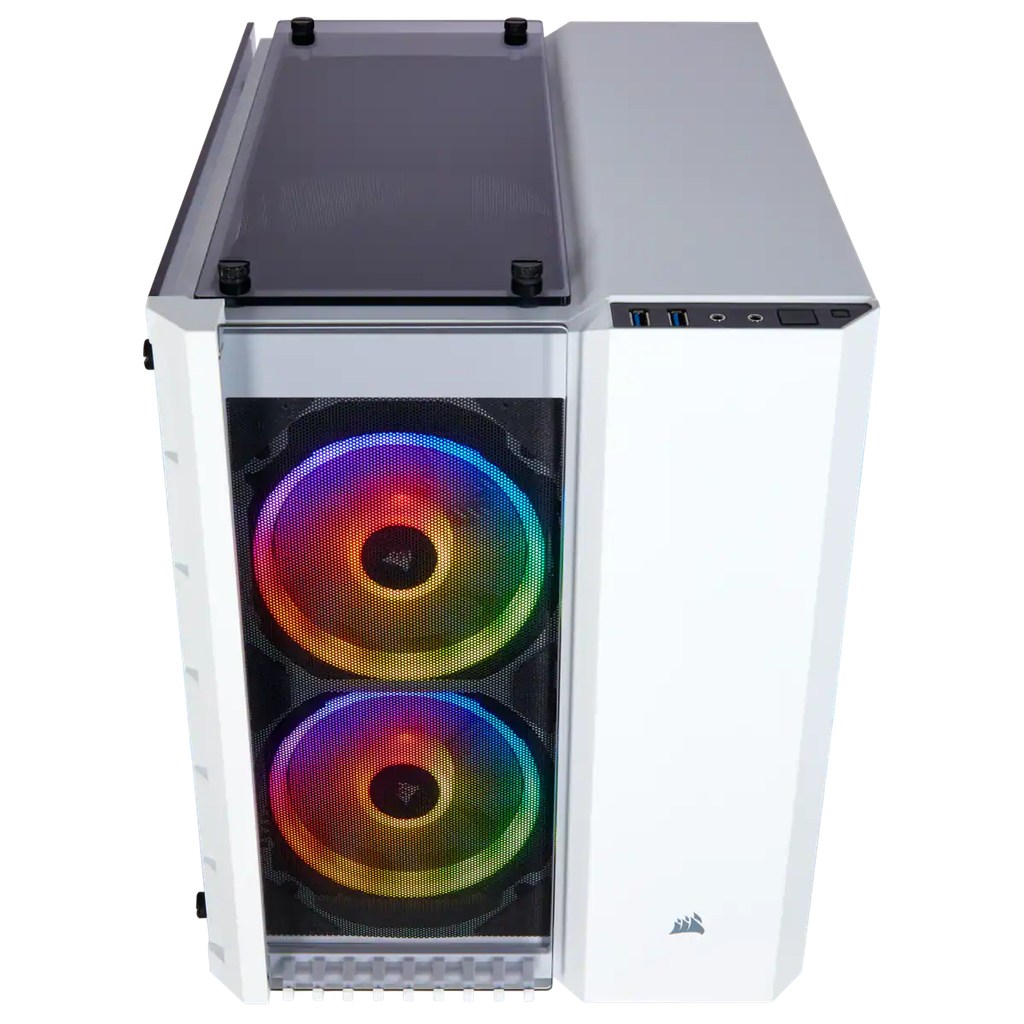 CASE MINI TOWER CORSAIR CRYSTAL 280X RGB WHITE, S/ FUENTE, VIDRIO